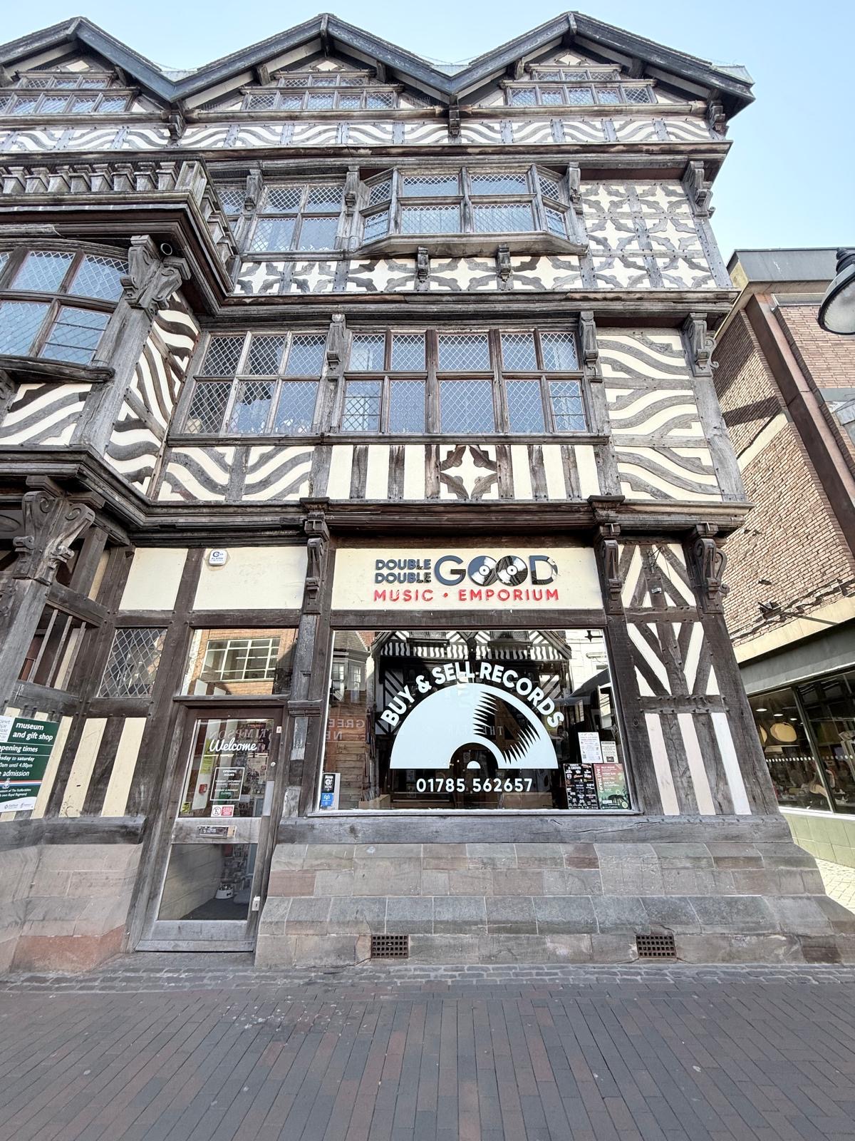 The Double Double Good shopfront at the Ancient High House